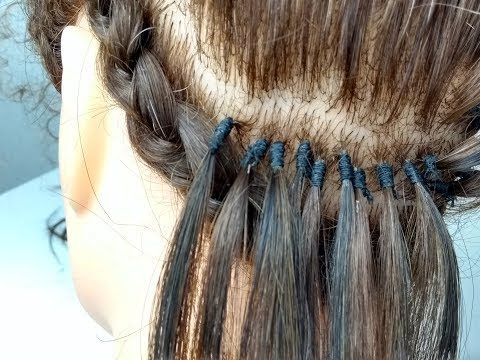 Aplique de cabelo amarrado