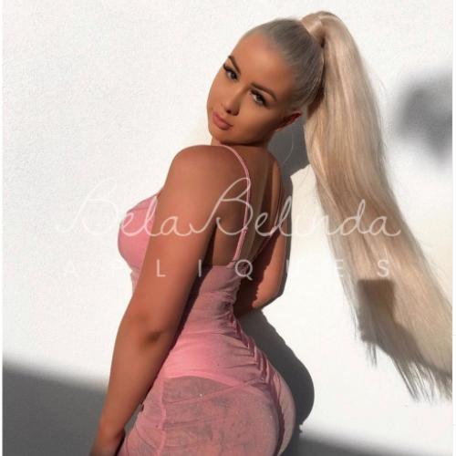 Bela Belinda Rabo-De-Cavalo Loiro Claro Entrega Rápida