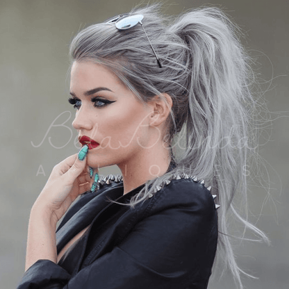 Bela Belinda Rabo-De-Cavalo Castanho Loiro Platinado Cinza Entrega Rápida