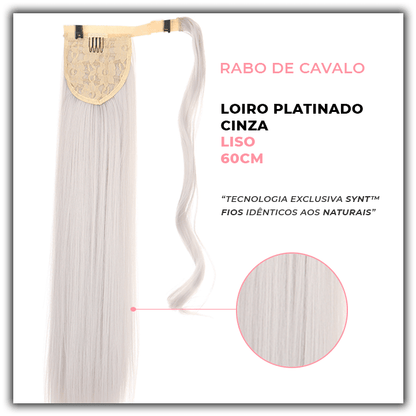 Bela Belinda Ondulado / 60cm Rabo-De-Cavalo Castanho Loiro Platinado Cinza Entrega Rápida