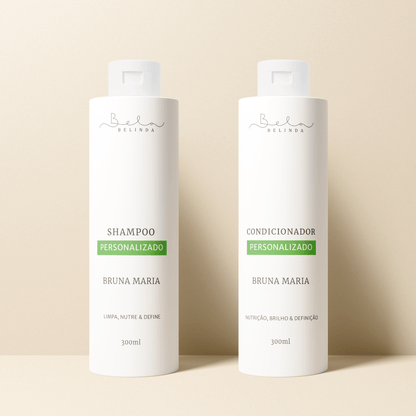 Bela Belinda Tratamento Completo (Shampoo + Condicionador) Tratamento Biocompatível para Cabelos Oleosos.